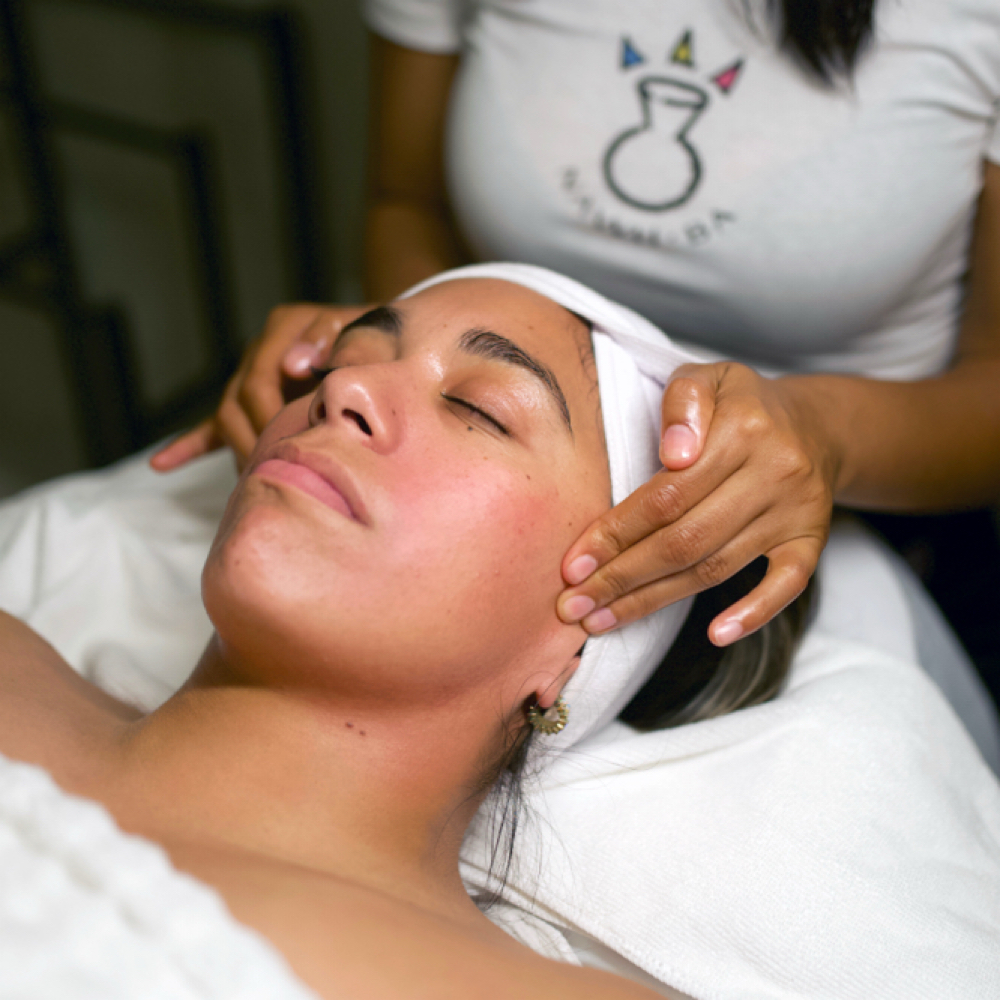 Sculptural lift (Face) at Nawh-ba in Wilmington, CA