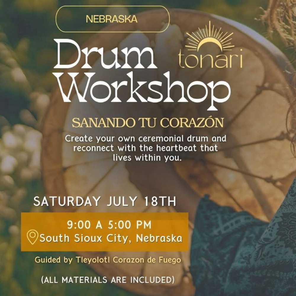 Drumworkshop at Corazon de Abuelita / Bee Beauty in South Sioux City, NE