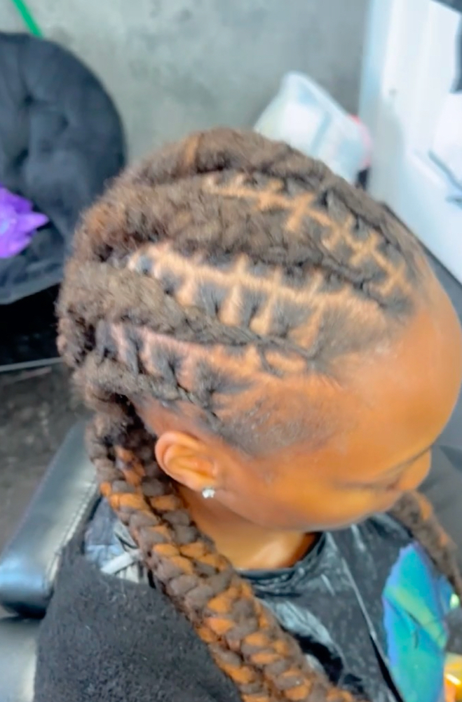 DREAD RETWIST WITH WEAVE ADDED