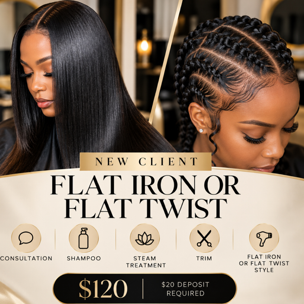 *NEW CLIENT FLAT IRON OR FLAT TWIST at Styled By Rachel in Gahanna, OH