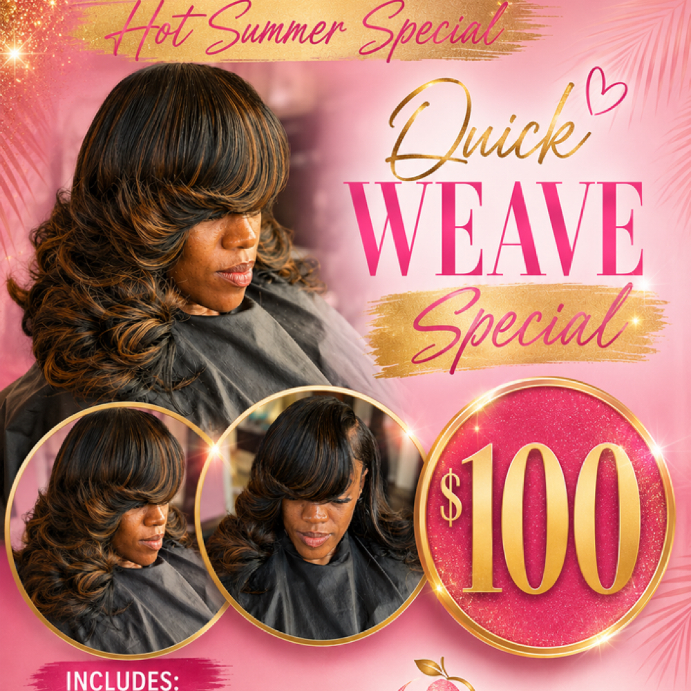 Summer Quick Weave Special at Sweet Peaches Salon in Stone Mountain, GA