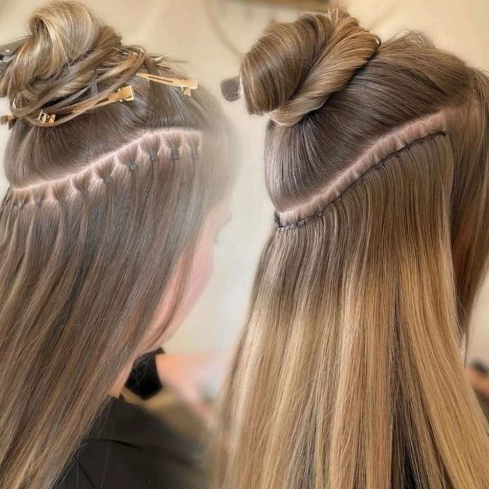 Micro-Weft Extensions at The Hair Extension Bar & Spa 478-320-8810 in Byron, GA