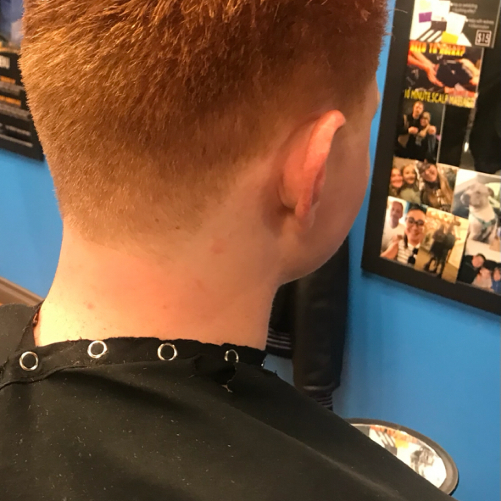 Buzz Cut With Taper at Ruffini’s Barbershop in West Grove, PA