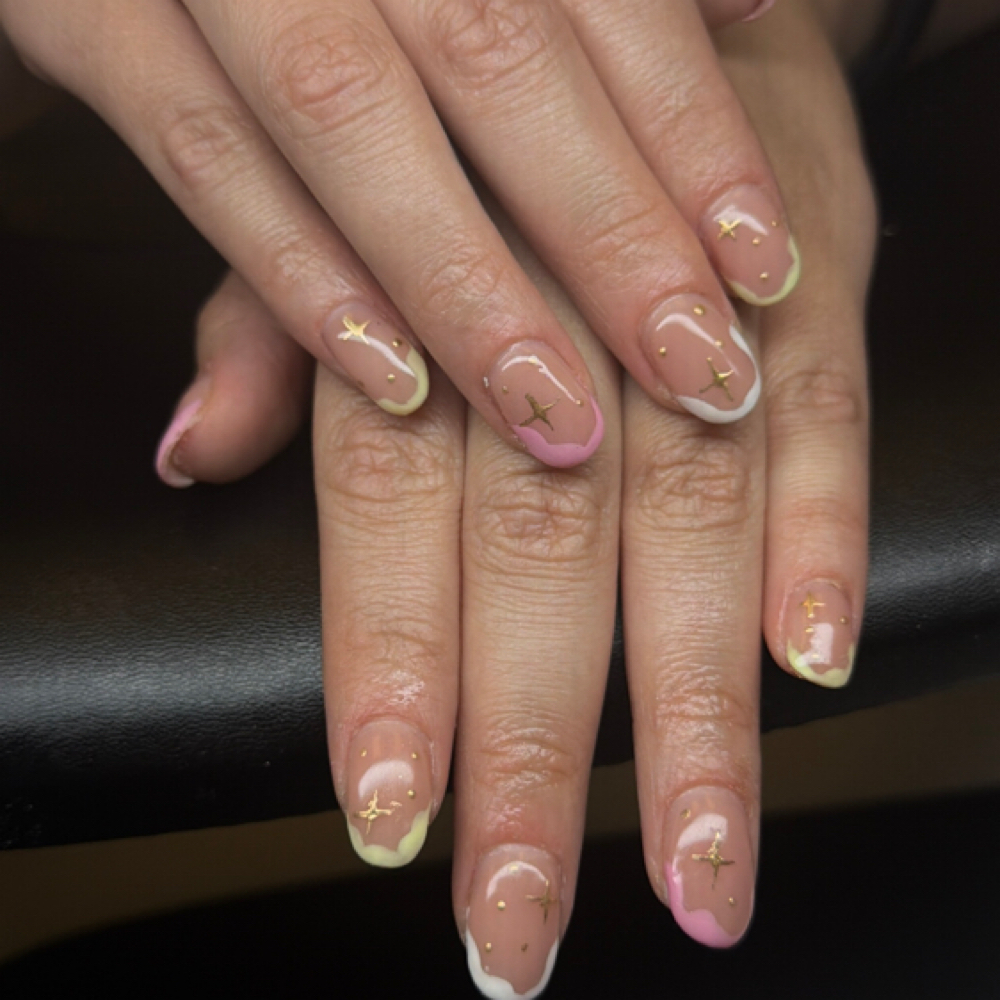 Structured Russian Mani Full Design at Ingrid’z Nailz Studio in South Gate, CA