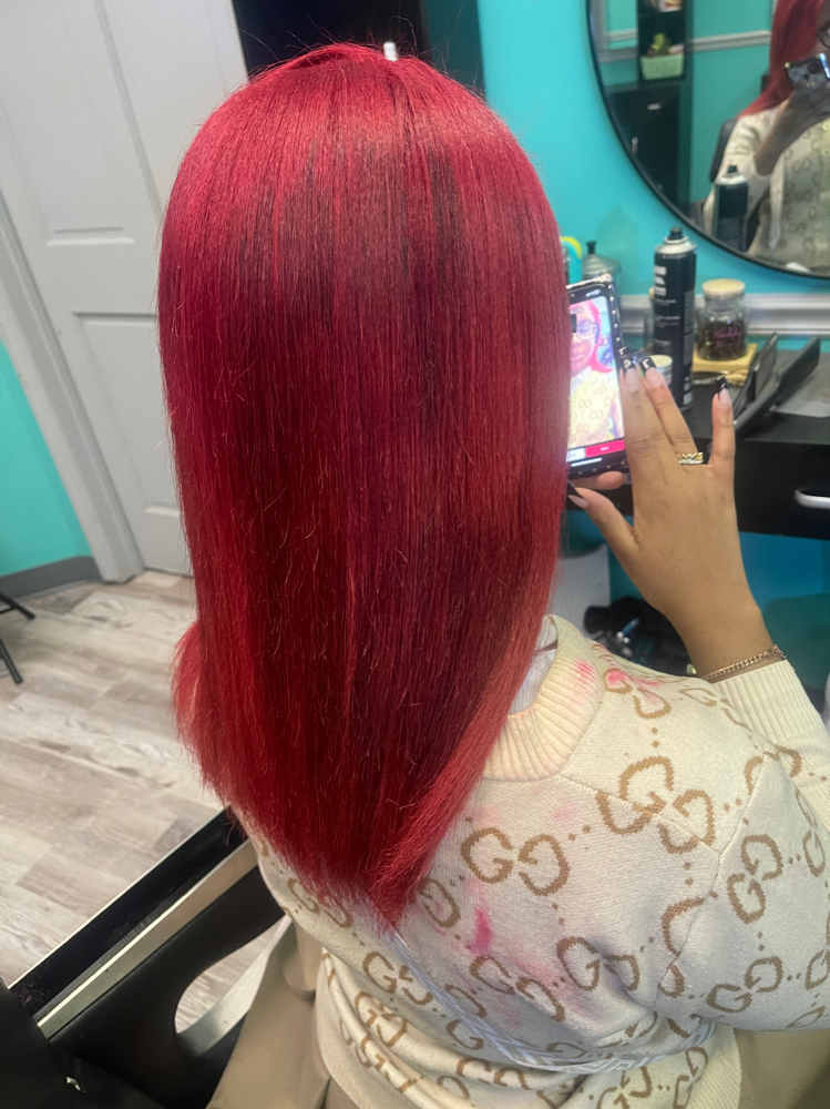 Color + Silk Press
