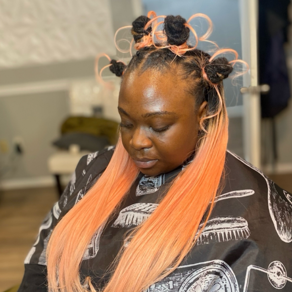 Quick Weave Over Locs at Natural Locs and Braids in Columbia, SC