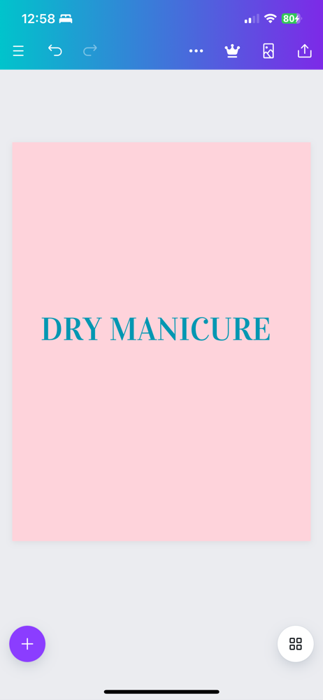 * Dry Manicure