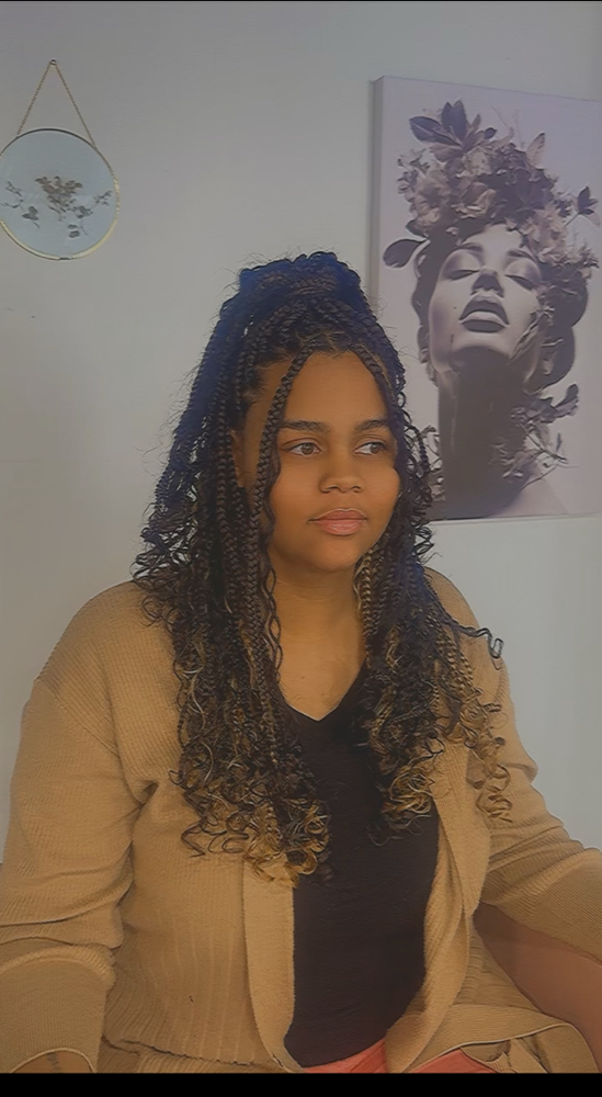 Knotless Boho Box Braids