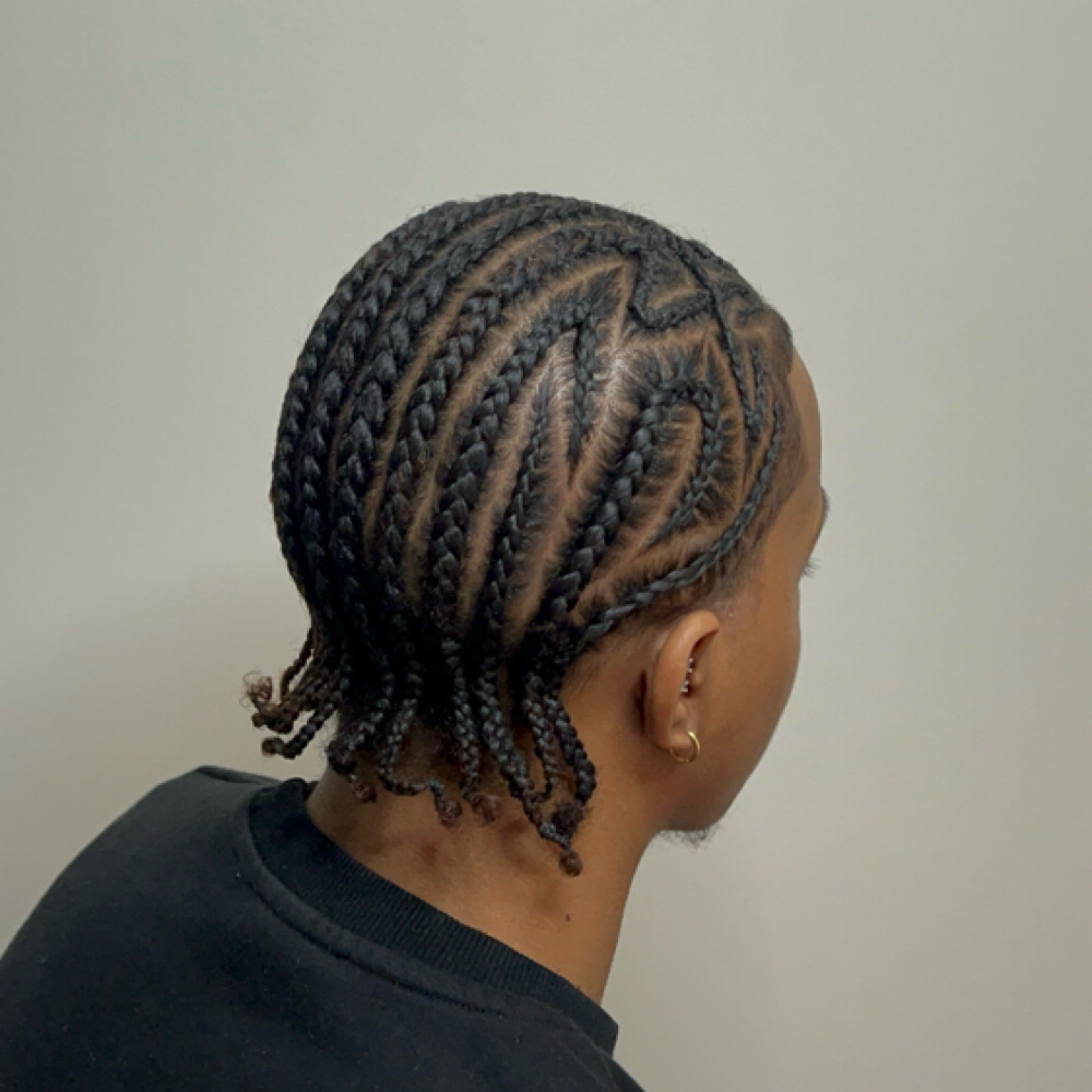 Men Stitch Braids at Dion’s Overflow in Youngstown, OH