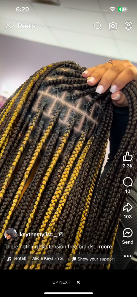 Adult Knotless Braids