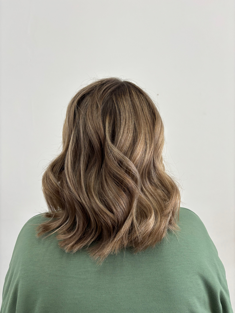 haircut + shampoo + style