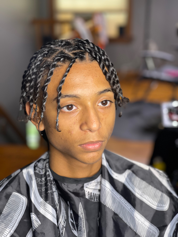 Men’s Partial Head Box Braids/Twist