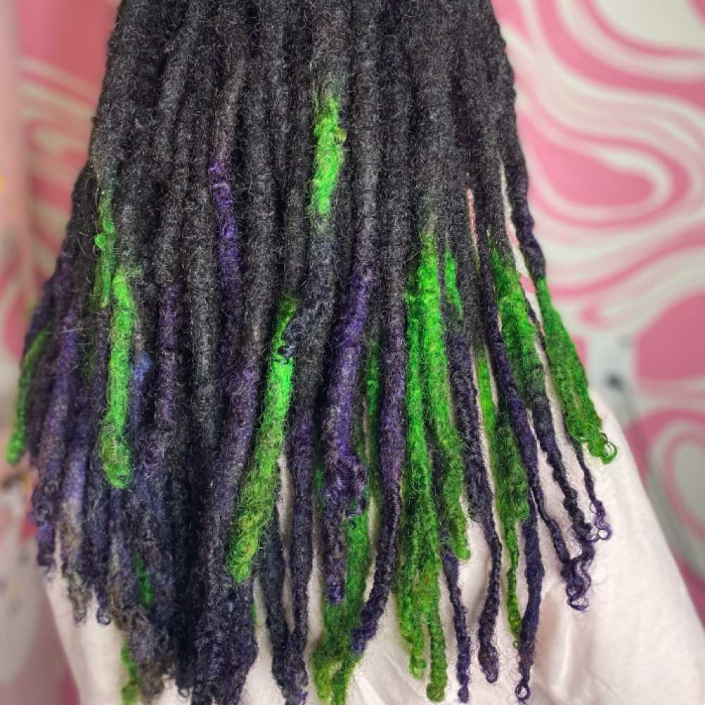 Dreadlocking/maintenance at Nine Lives Studio in Knoxville, TN