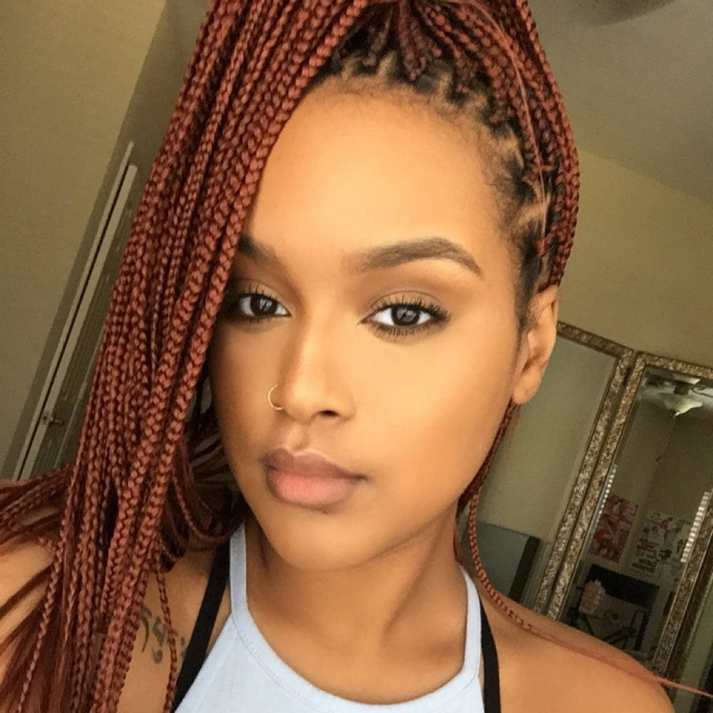 Box Braids Waist Length