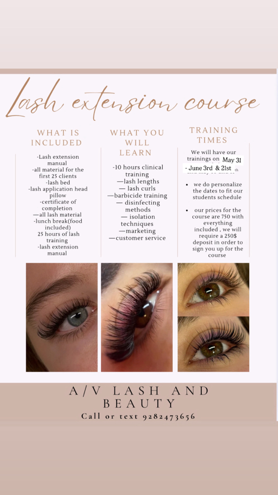 LASH EXTENSION TRAINING COURSE