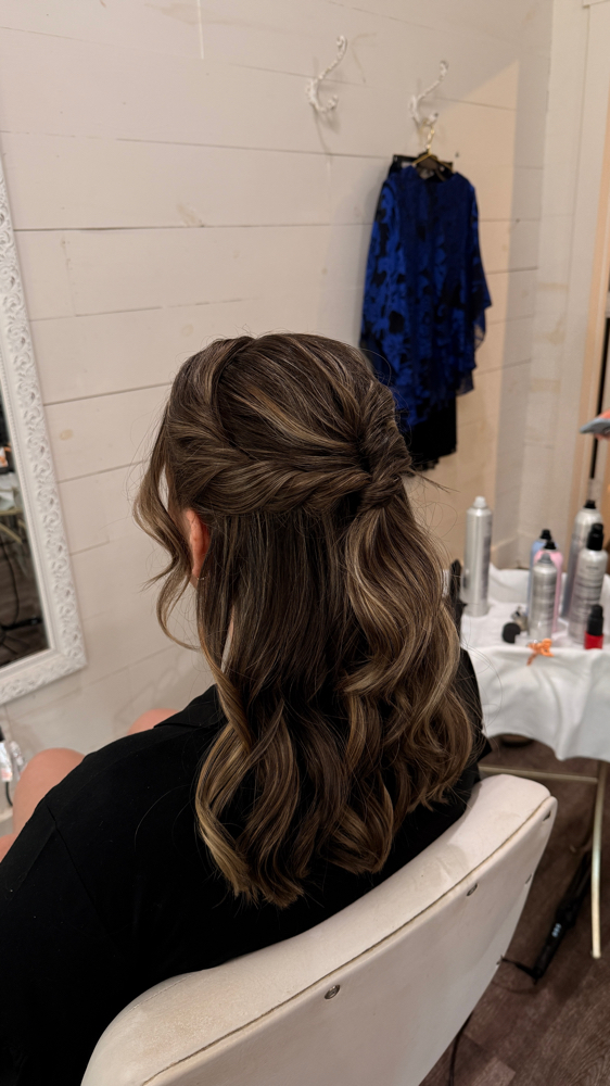 Romantic Half-Up (bridal Party)