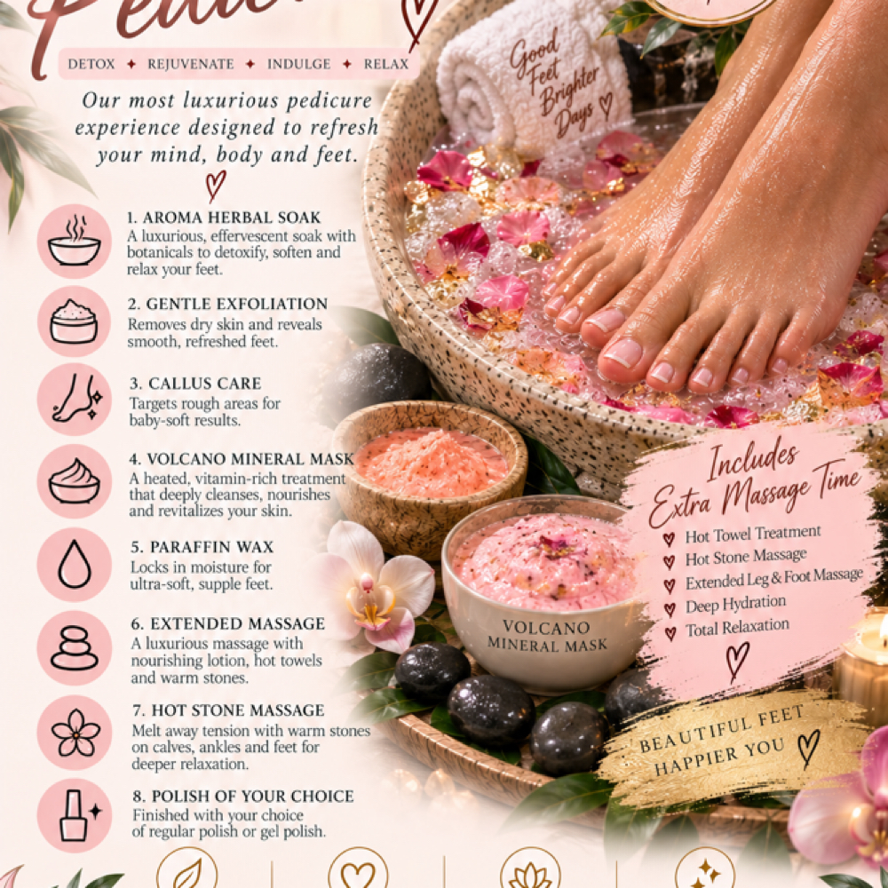 Refresh pedicure at Refresh Beauty Suite in Rock Hill, SC