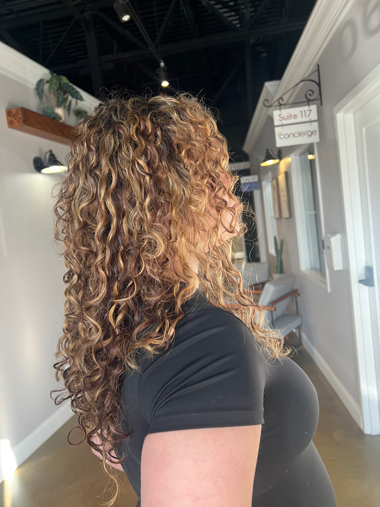 Curly Hair Balayage
