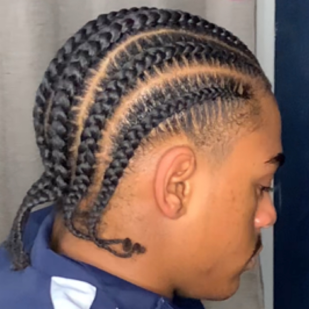 Stitch Braids Natural Hair 6-12 at Charming Clean Braids in Fayetteville, NC