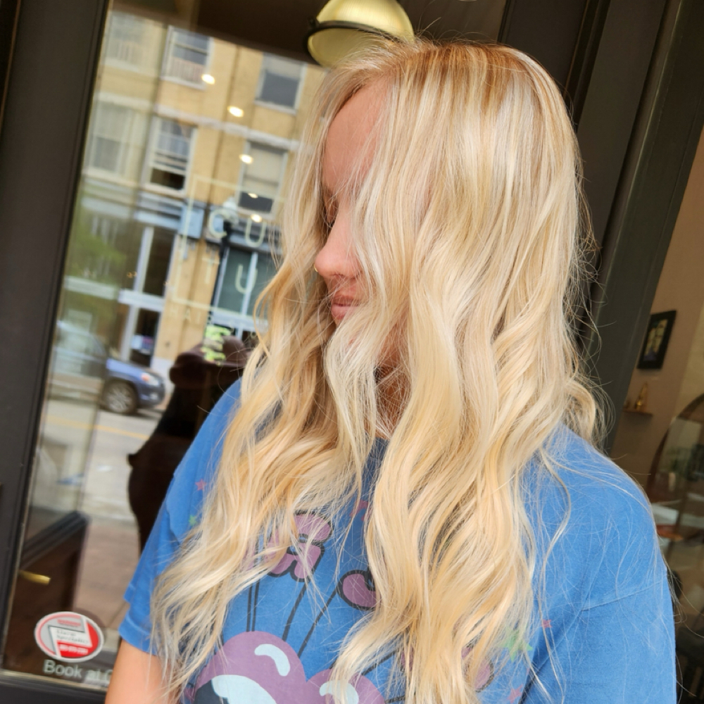 High Impact Blonde (Calie) at Serendipity Hair Studio in Knoxville, TN