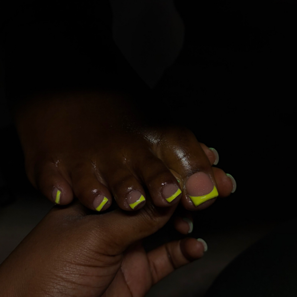 Acrylic Pedicure at Serenity Soul Spa in Charlotte, NC