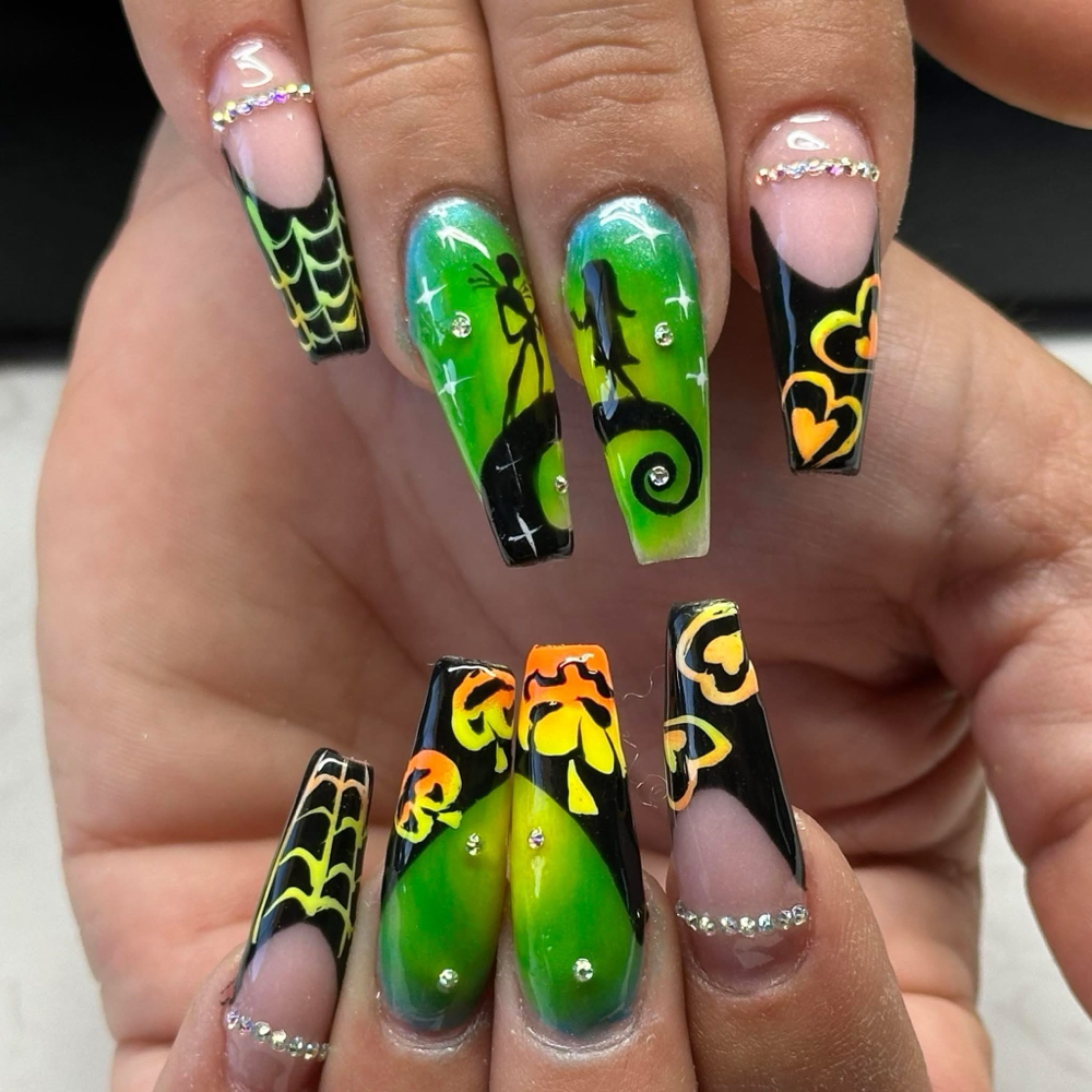 Long Acrylic Nails