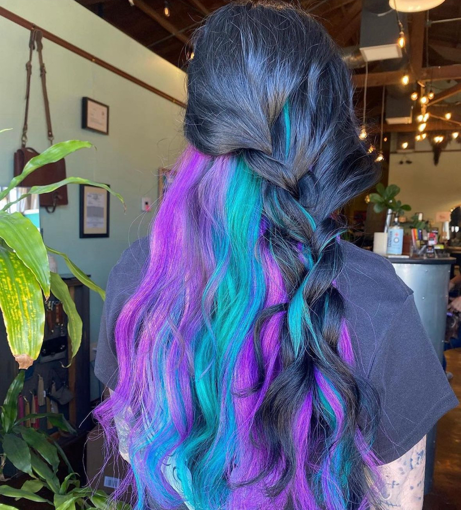 Rainbow Peekaboo Extensions