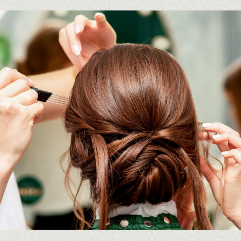 Updo at Genny's Beauty Studio in Pharr, TX