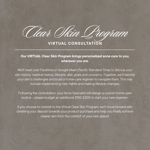 Virtual Clear Skin Consultation