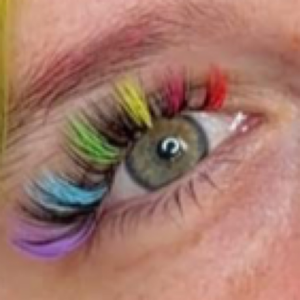 Colored Lash Set at LBI. Esthetics in Martinsburg, WV
