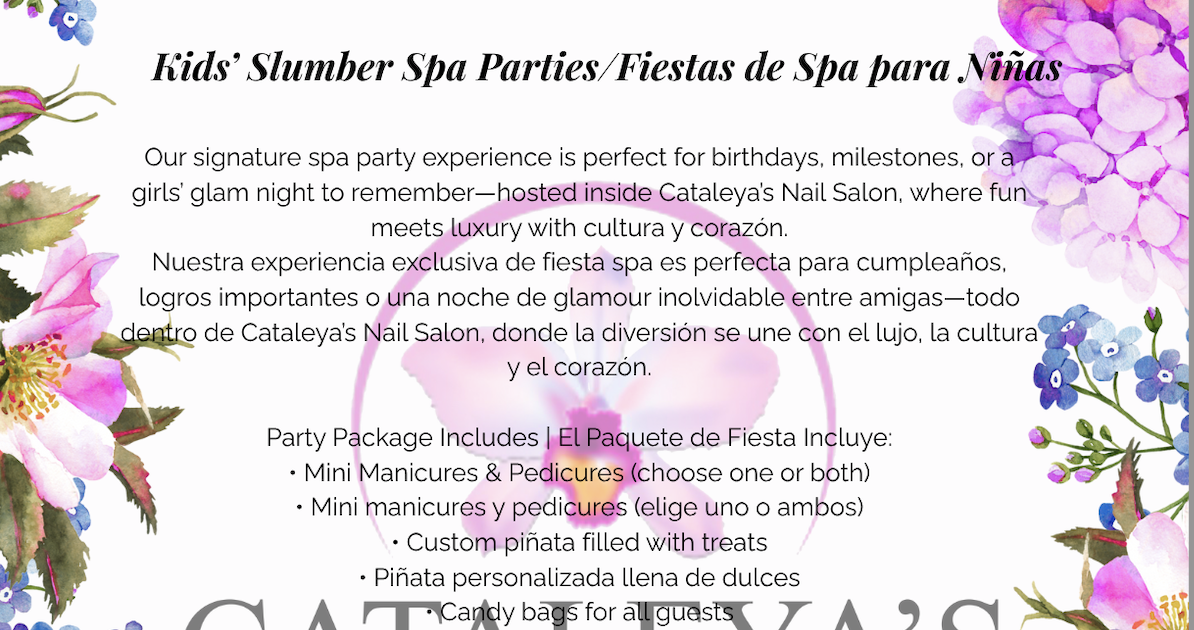 Kids' Slumber Spa Parties