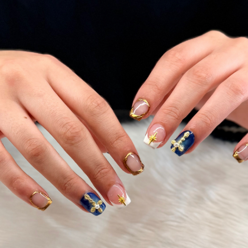 Short Acrylic at Lynn’s luxe nails in Grove, OK