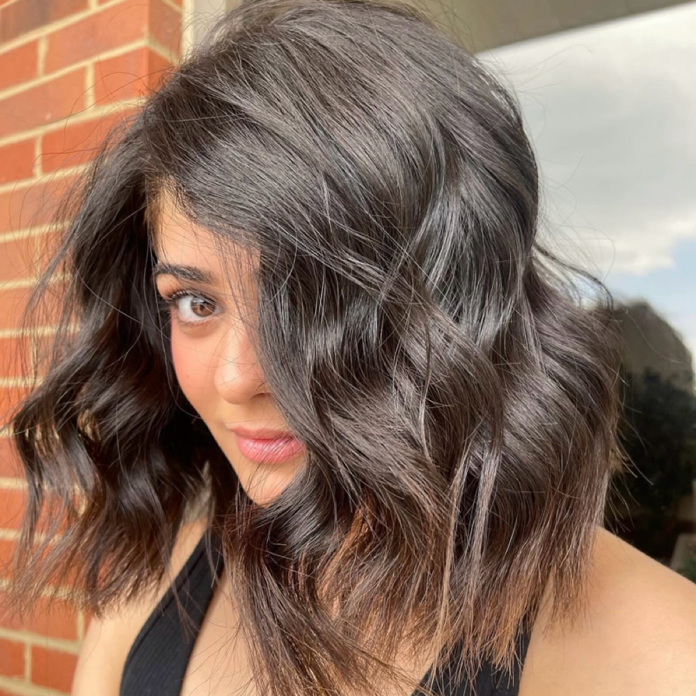 All Over Color(Darker Only) + Style at Le Colorista Hair Co. in Raleigh, NC