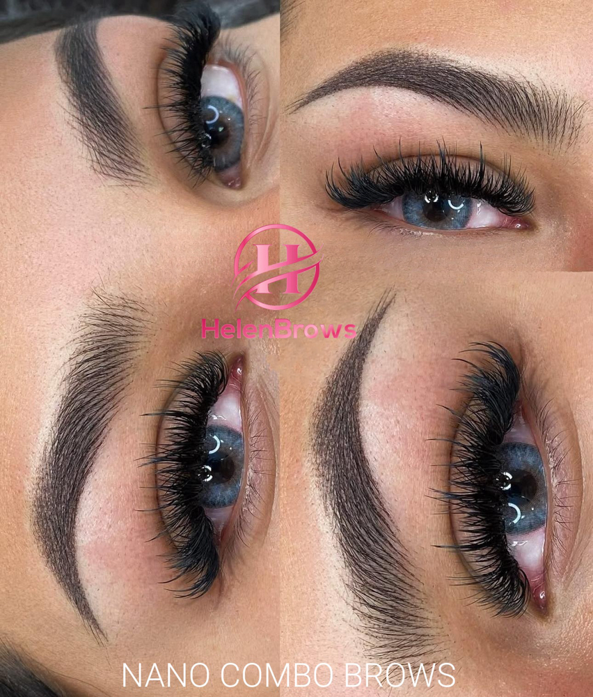 Combo NaNo brows at HelenBrows in Greensboro, NC