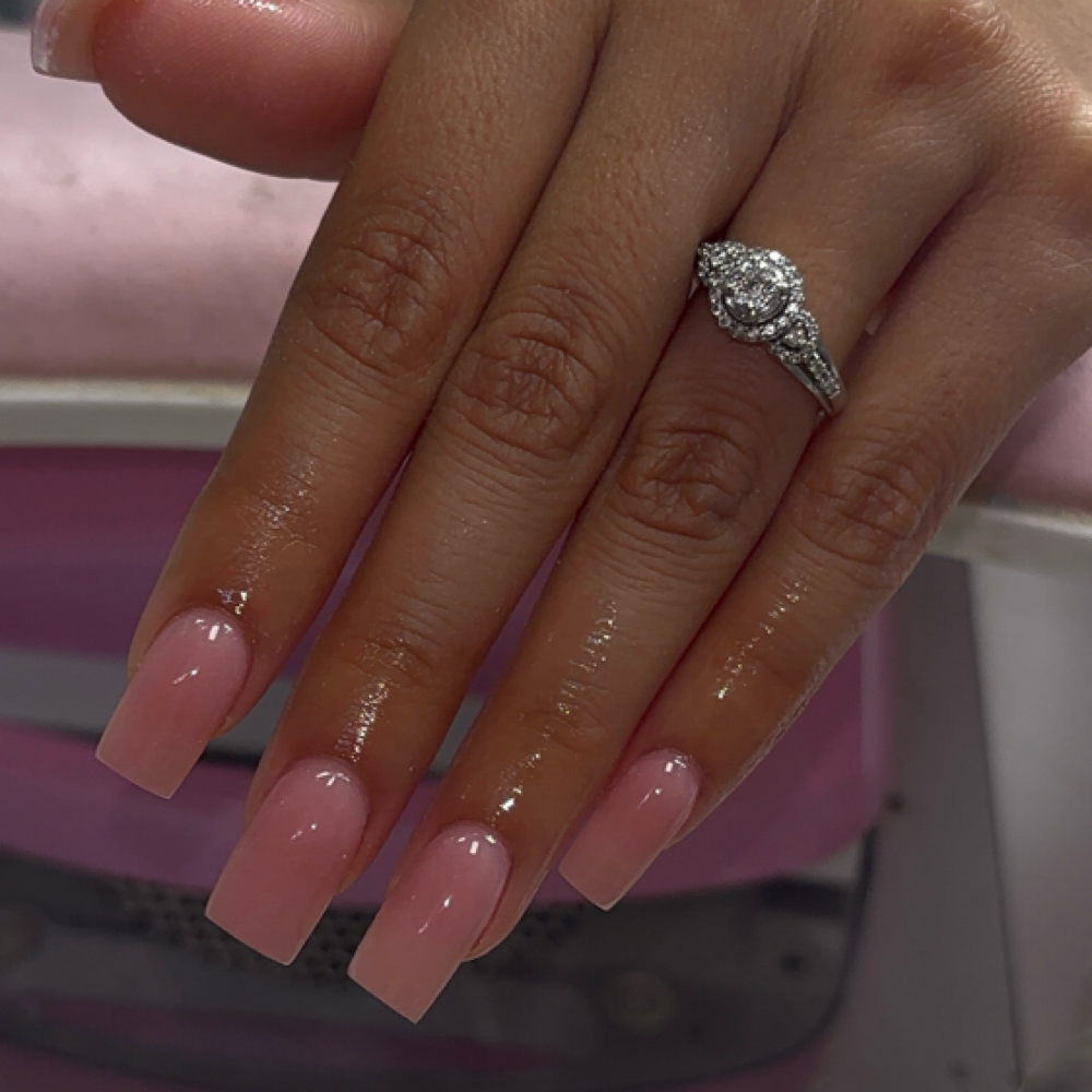 Plain 1 Color Acrylic Nails + Toes at Nailed By Em in South Charleston, WV