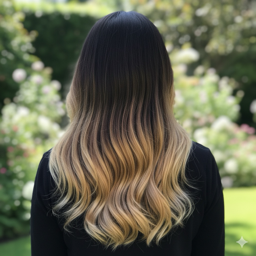 Ombre hair color at Camilo Garcia Hair Studio in Queens, NY