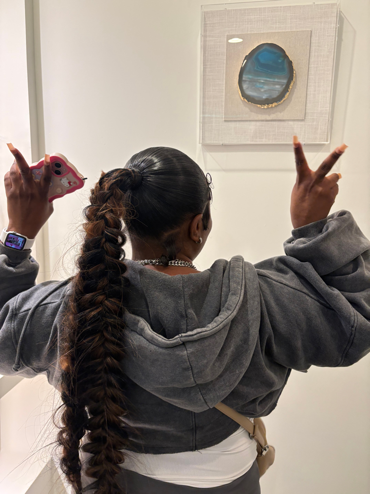 Double Butterfly Braided Ponytail at Camryn Lucas in Atlanta, GA