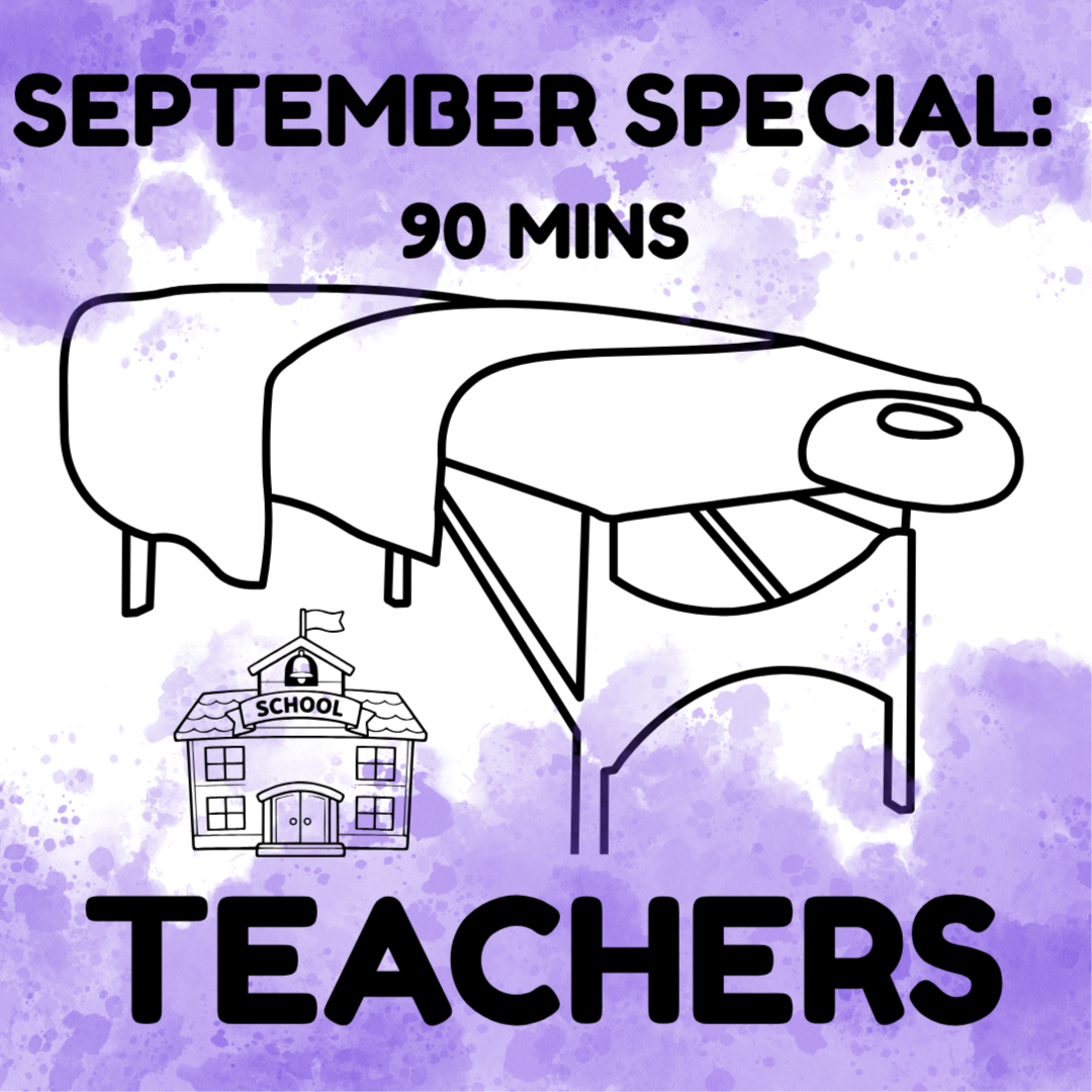 SEPTEMBER SPECIAL: TEACHERS at Muscles Knead Work in Rossville, GA
