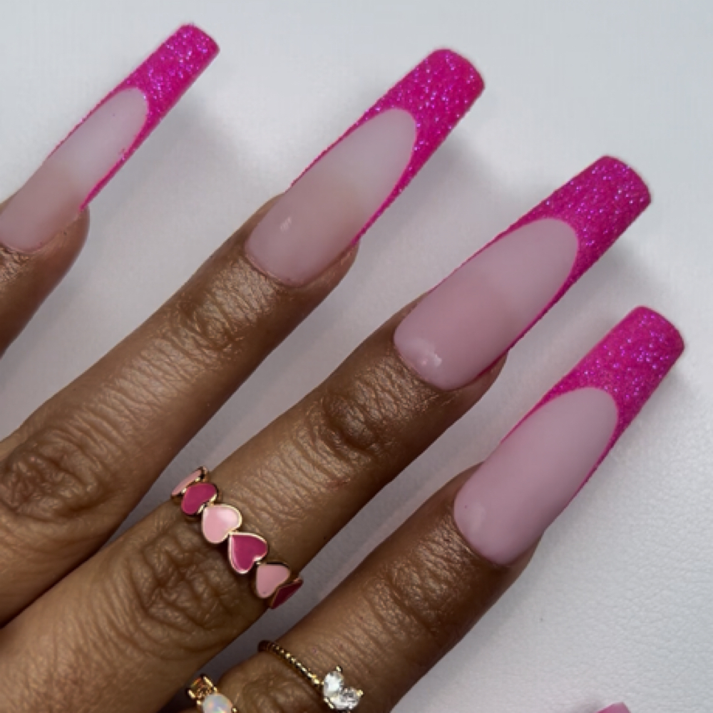 Loose Glitter Design at Bridges Beauté in Greer, SC