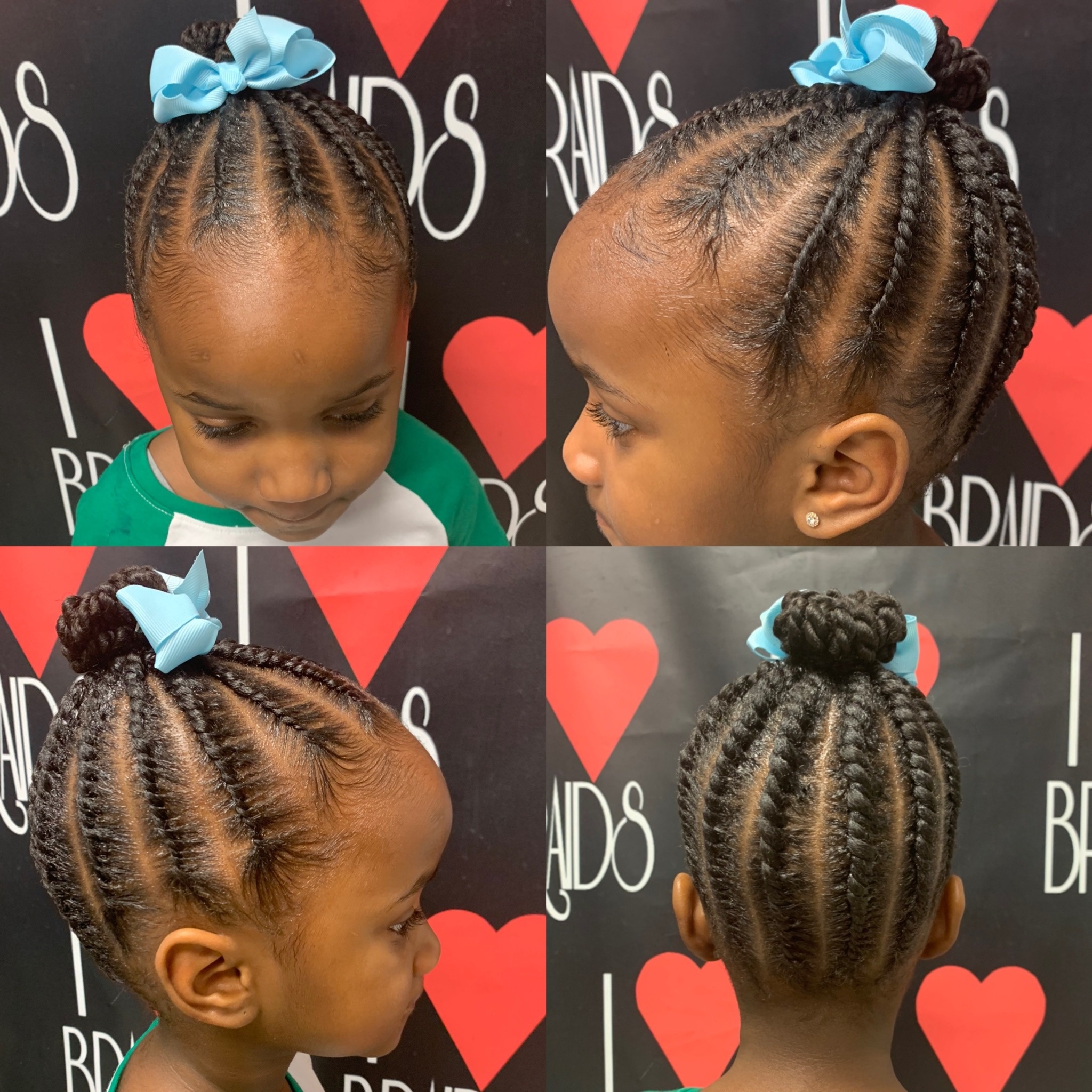 Children’s Flat Twists at Paradise Hair Promotions in Bedford Heights, OH