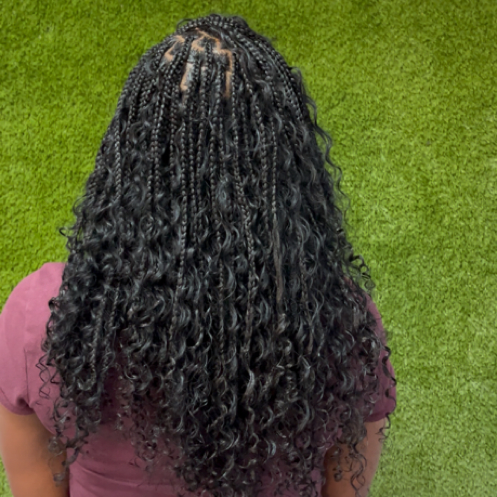 Boho Knotless Braids at Hairstyles By J Mott in Acworth, GA