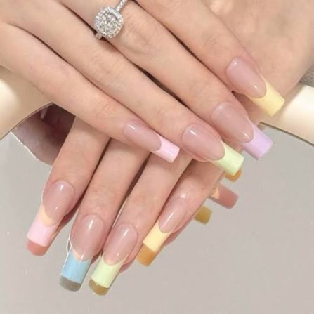 French Tip Acrylic/Gel X at Studio Chic Nail Salon and Spa in palmdale, CA
