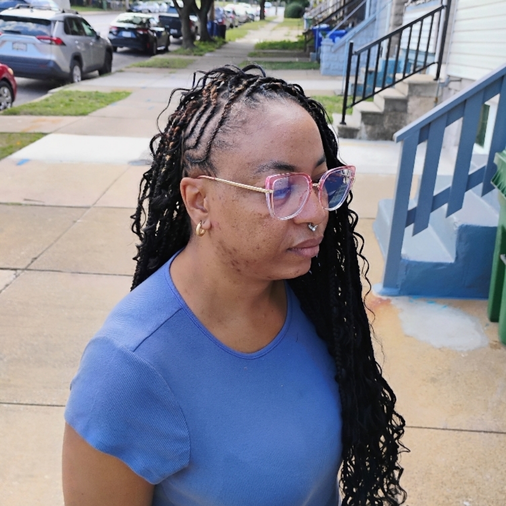 Boho mohawk at Shades Of Fee Beauty Boutique in Baltimore, MD