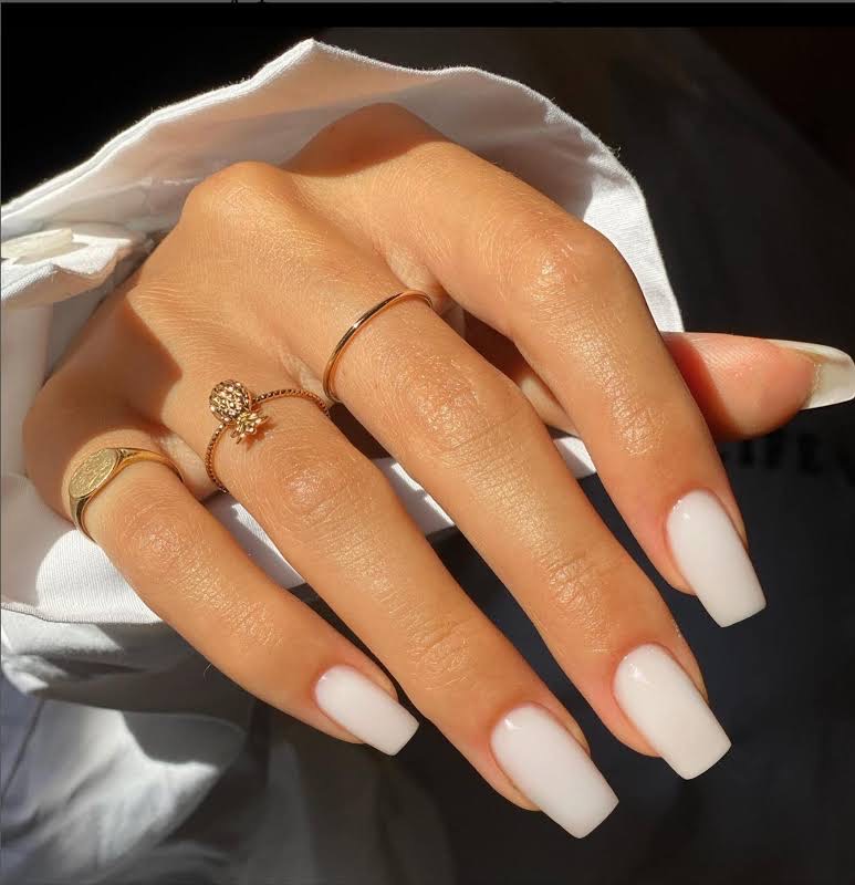 Acrylic FullSet Of Nails With Tips