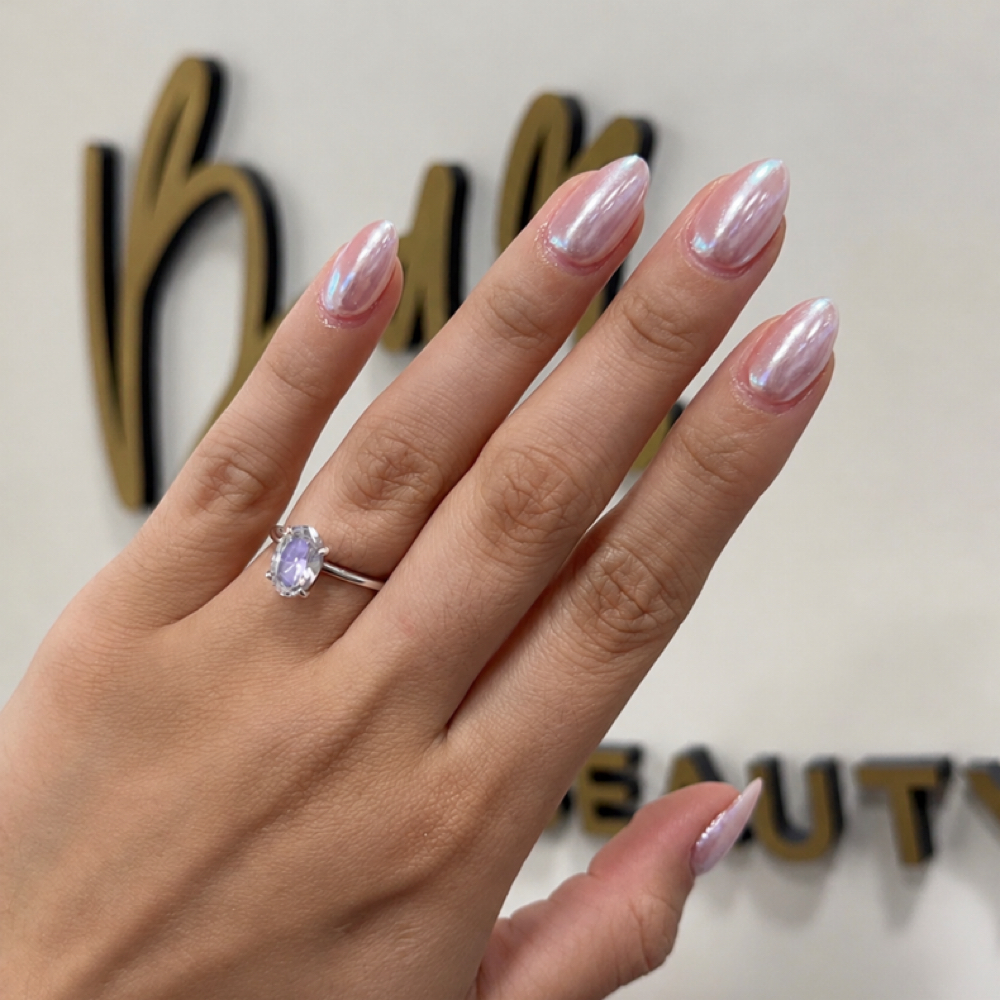 Gel Mani + Removal+Chrome at 7 1 8 Beauty Bar in Hoboken, NJ