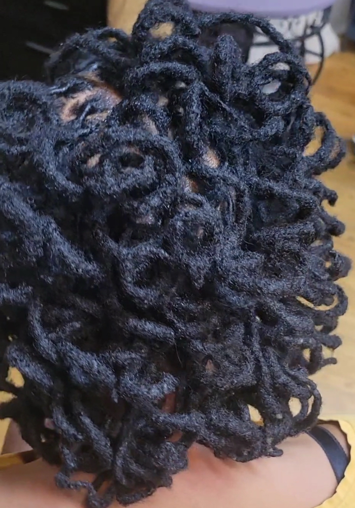 Loc Curls at Royal Roots Natural Hair Salon Studio in Bowie, MD