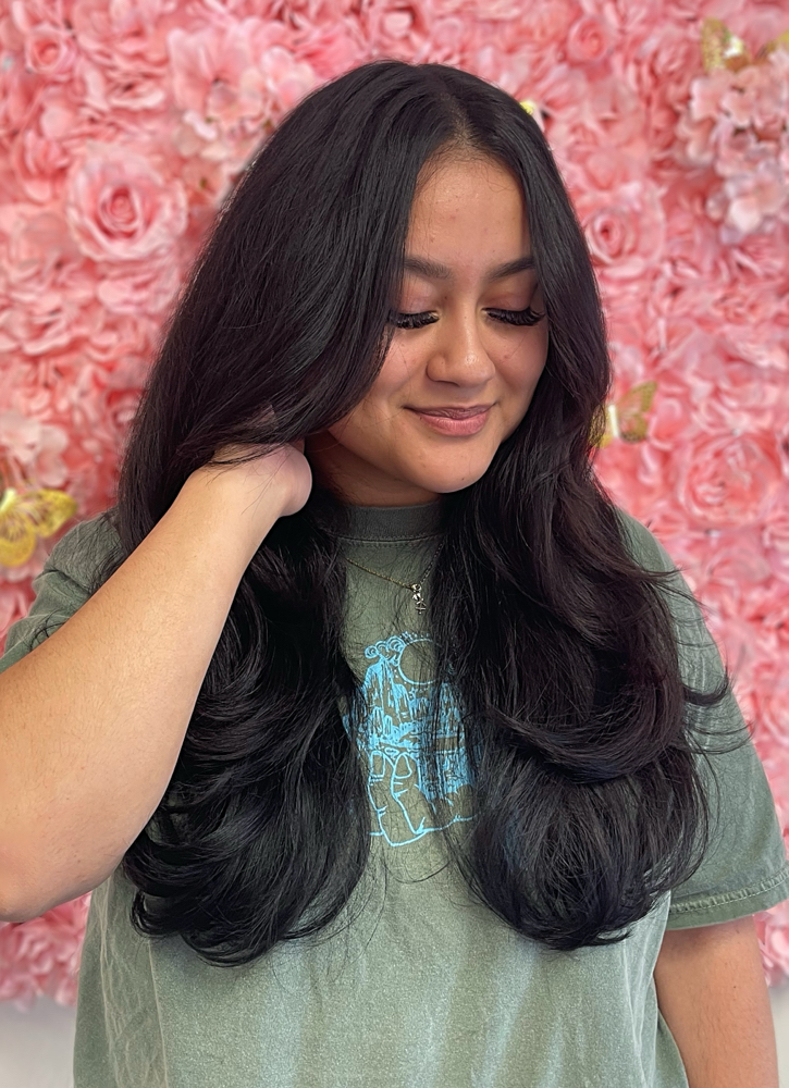 Haircut With Wash N Blowout