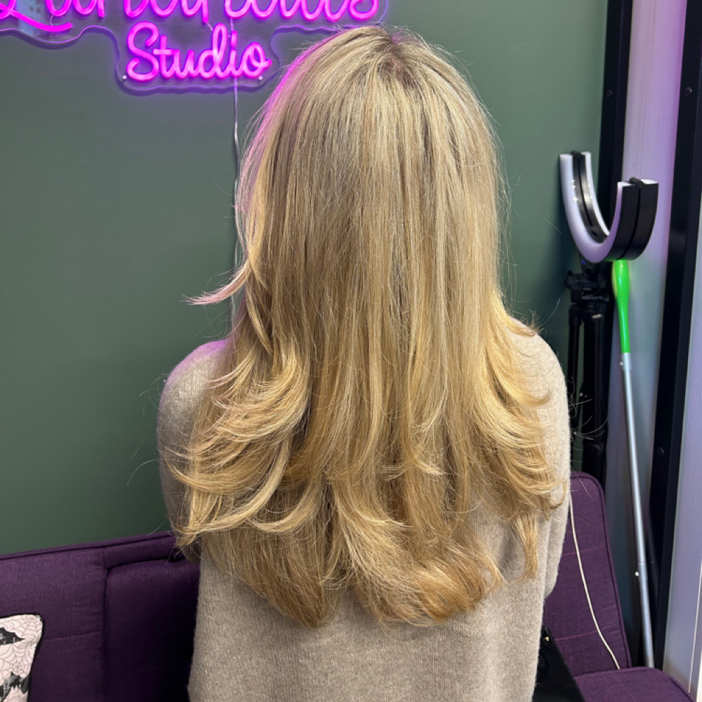 Full Highlight/Lowlight And Cut at Lunahaus Studio in Warwick, RI
