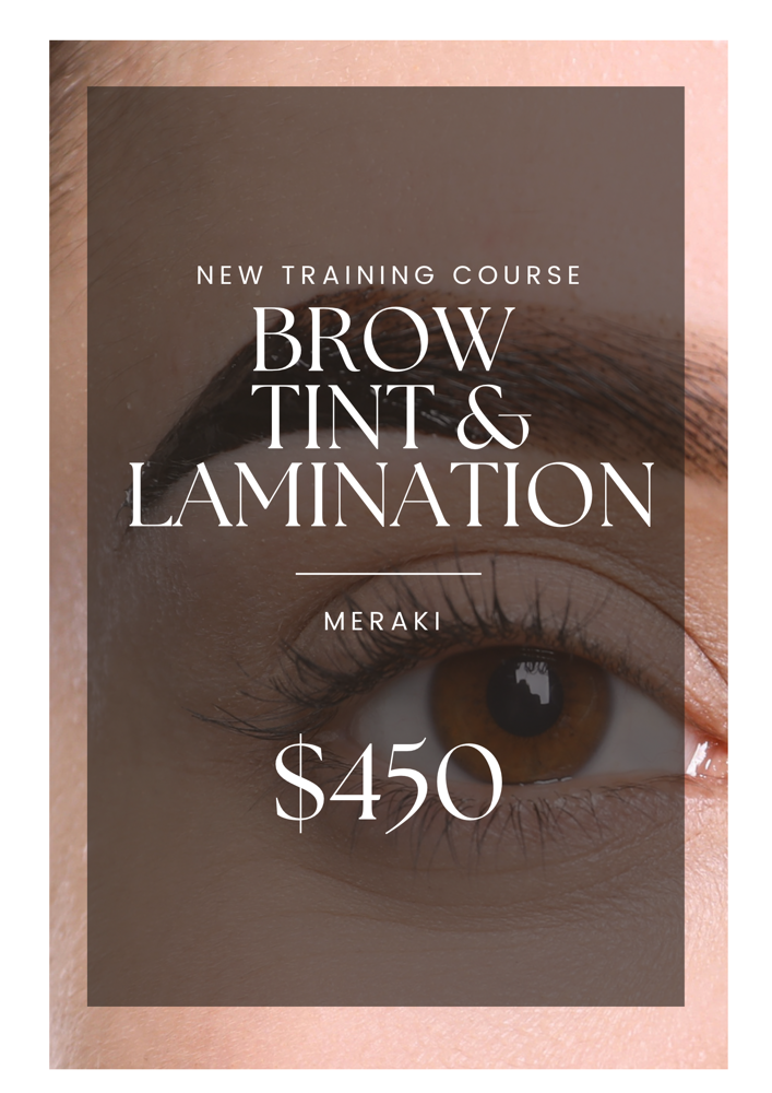 Brow Lamination & Tint Class