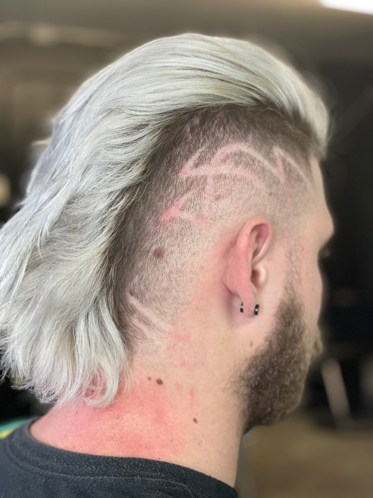 Design (Hair Tattoo) at Beauty and the Beard in Lubbock, TX